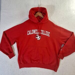 Caldwell College Cougars Hoodie Sweatshirt Size XL Champion Embroidered NCAA